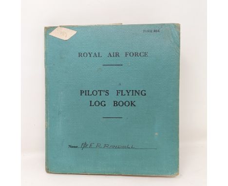 An RAF Pilot's Flying Log Book, F/Lt F R Randall, 1943-44 Provenance:&nbsp; The property of a West Country collector