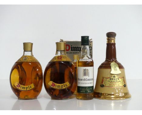 1 26 2/3 fl oz bt Dimple De Luxe Scotch Whisky 70° proof 1 75-cl bt Dimple 12YO De Luxe Scotch Whisky 40% oc 1 37.5 cl bt Hou