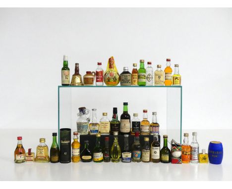 Approx. 40 miniatures including: Whisky, Sherry, Brandy and Liqueurs