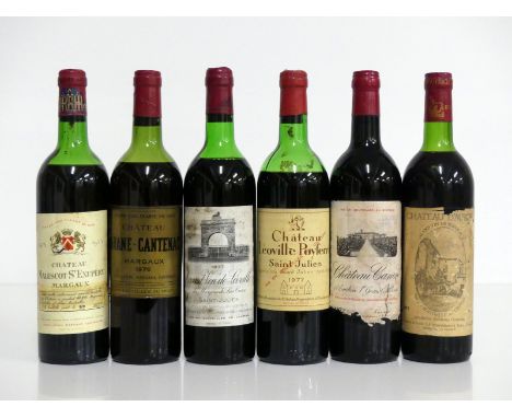 1 bt Ch. Malescot St. Exupéry 1975 Margaux lms, ntl,  re-attached label 1 bt Ch. Brane-Cantenac 1976 Margaux Grand Cru Classé