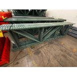 (6x) Teardrop Pallet Rack Uprights, 12' Tall X 36" Wide ($20 Loading fee will be added to buyer's in