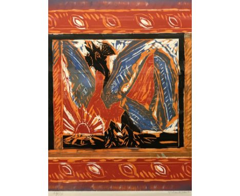 MICHAEL ROTHENSTEIN A silk screen print, limited edition No'd 34/75 signed in pencil lower right CONDITION REPORTS Size inclu