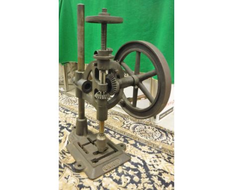 A cast iron Union manual drill press 