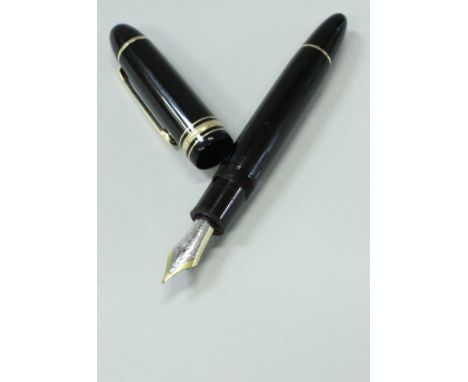 A Montblanc fountain pen, No. 149 CONDITION REPORTS Has general wear and tear conducive with age and  use to include surface 