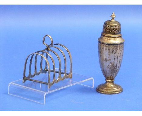 A George V silver five bar Toast Rack, by Richard Woodman Burbridge, for Harrods Ltd., hallmarked Sheffield, 1933, of plain h