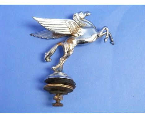 A vintage Humber Cars 'Pegasus' Bonnet Mascot, chrome-plated, 4in (10.25cm) high.