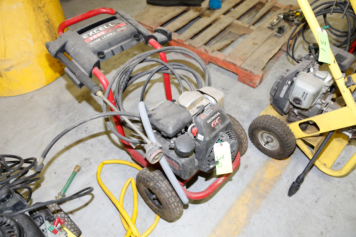 Excell 2800 Psi Gas Pressure Washer W Honda 190 Engine Excell 2800 Psi Gas Pressure Washer W Honda 190 Engine