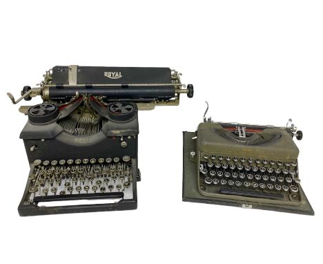 Royal typewriter and one other 