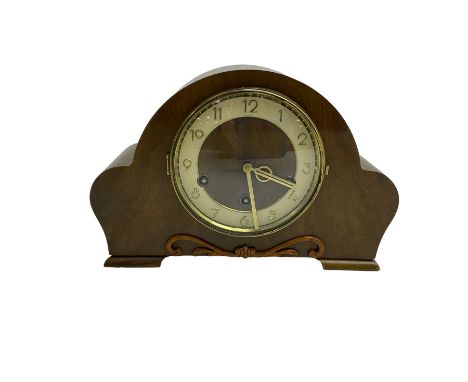 1950s German Westminster chime mantle clock