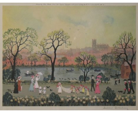 After Helen Bradley (20th Century), a set of four limited edition colour prints entitled "Spring", "Autumn", "Summer" and "Wi