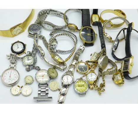 Lady's wristwatches including Tissot, Rotary and Vogue, some a/f