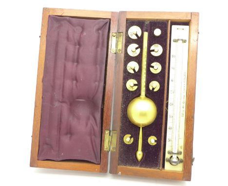 A cased Sikes Hydrometer