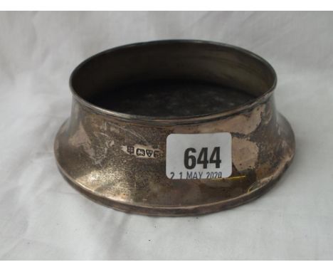 Chester silver pin cushion holder 6” dia. 1912    