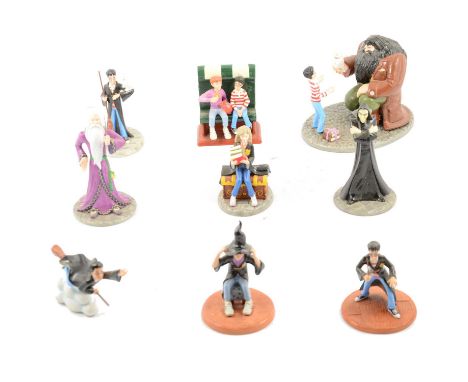 Nine Royal Doulton figures from the Harry Potter series, boxed, including Harry's 11th Birthday, Wizard-in-Training, The Frie