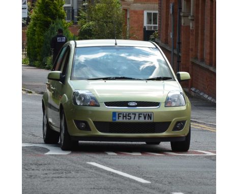 Ford Fiesta Ghia TCDI Diesel, 1400cc, reg FH57 FVN, mileage 61,841, lime green, 5-door hatchback, first registered Dec '07, M