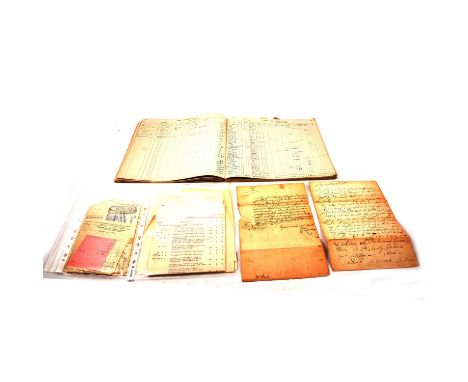 A collection of ephemera, an album of Edwardian photographs, Rawal Pindi Mess Camp 1905, Calcutta, Fort William, invitations 