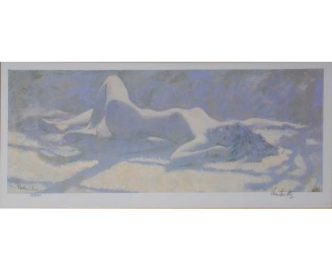 Thornton Utz, Lavender Lace,a signed Limited Edition print, 289/950, dated 1981.24x54cm.