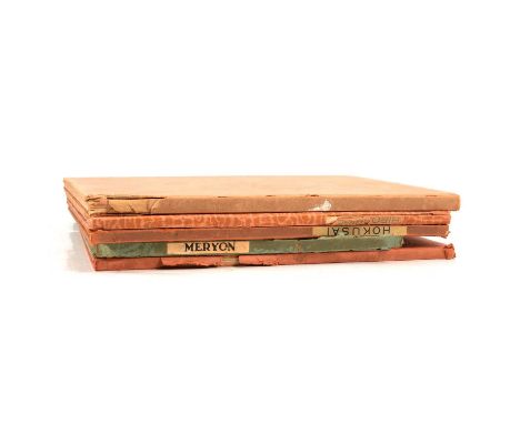 Masters of the Colour Print volumes, including Hokusai and Hiroshige, and other art books including Charles Meryon etchings, 