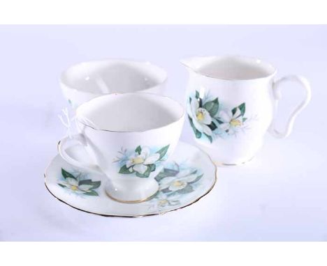 TWO FLORAL TEA SETS
including Royal Standard hand painted floral tea set, with another floral tea set, each with six cups, si