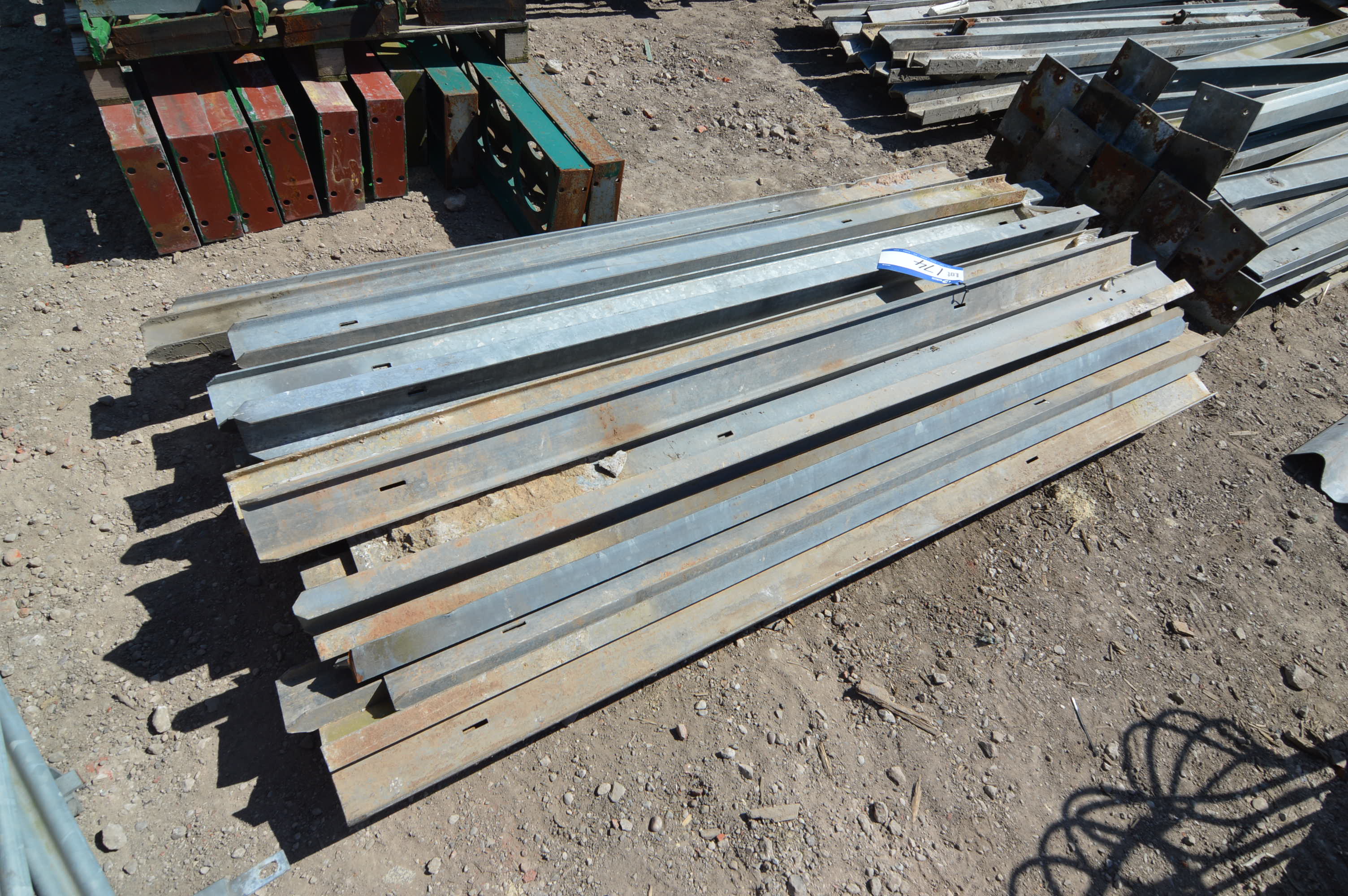 Galvanised Steel Fence Posts, Approx 2.3m Long, On Pallet (please Note 