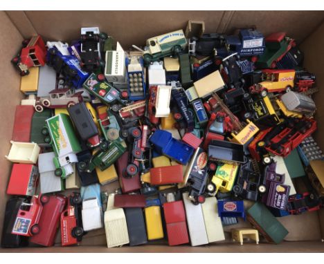 A large collection of loose diecast vehicles including corgi, Lledo, Matchbox etc