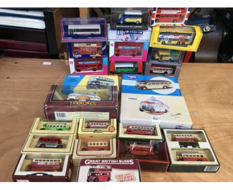 Collection of boxed diecast vehicles including corgi, Lledo etc