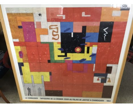 Le corbusier framed print 84 cm by 84 cm