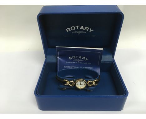 A cased Rotary watch.