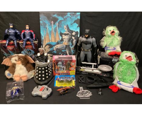 Toys, Sci-Fi and Comic Book Interest - a novelty Telemania Star Trek telephone, boxed; Ertl 2575 Batman Batmobile on cardboar