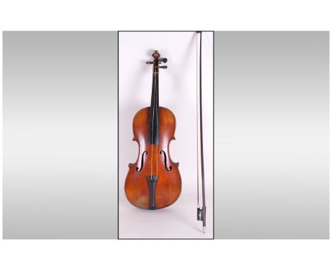 Antonius Stradivarius Copy Violin, label to interior reads 'Antonius Stradivarius Cremone Faciebat Anno 17 (faded after this 