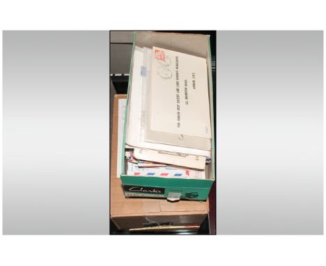 Three Boxes Of Canadian Stamp Covers, whilst many are commercial, several are first day & individually details.