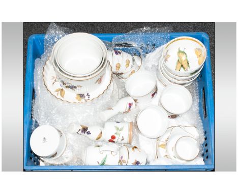 Royal Worcester 'Evesham' Part Dinner Service. Approx (45) pieces in total.