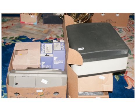 Mixed Lot Comprising Phillips Tape-To-Tape Recorder, Various Tapes, Sharpe Electric Typewriter, Fax Machine, etc