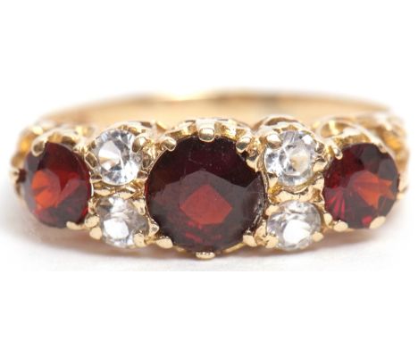 Modern paste set dress ring, stamped 9ct, size K  