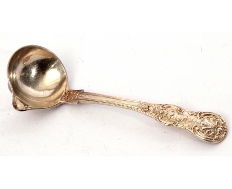 George IV Irish toddy ladle in double struck Kings pattern, Dublin 1829 by Laurence Nowlan, 16cm long, 61gms