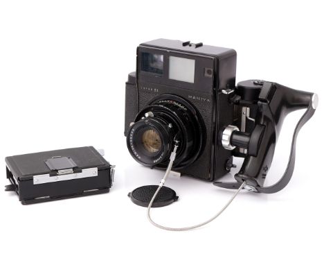 A Mamiya Super 23 Medium Format Rangefinder Camera, with Mamiya-Sekor f/3.5 100mm lens and 6x9 back