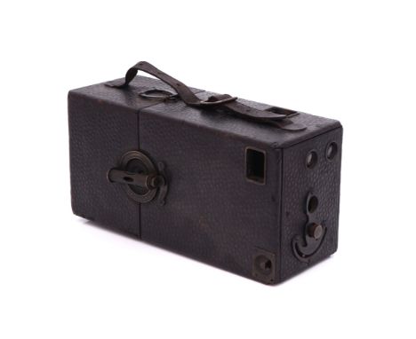 A Beck Frena No.0 Camera,  2⅝x3½'', black leather covering