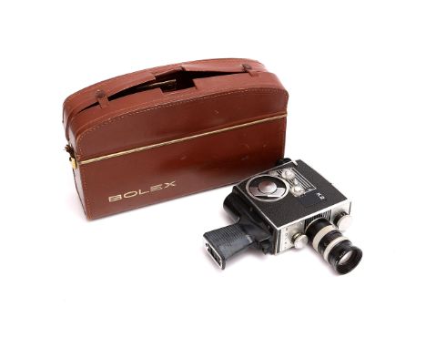 A Bolex K2 Cine Camera, with Kern Vario-Switar f/1.9 8-36mm lens, in case