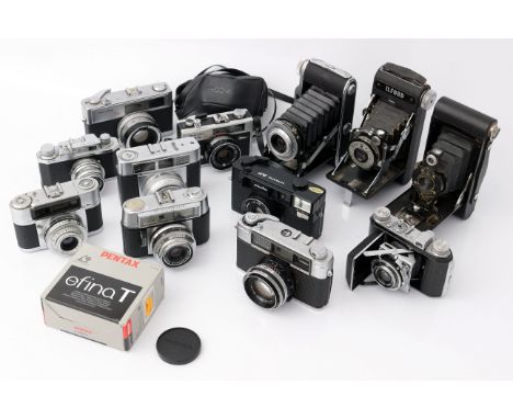 A Selection of Various Cameras, including Minolta 7s, Welta Welti I, Agfa Record II and more (a lot)