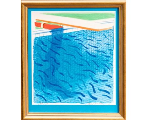 *David Hockney (b. 1937), signed limited edition lithograph - Paper Pools, signed in pencil, numbered 496 / 1000 and dated '8