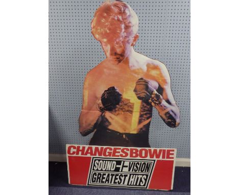 DAVID BOWIE SHOP PROMOTIONAL ITEM, ORIGINAL POINT OF SALE CARDBOARD DISPLAY, produced for the release  of the Changes Bowie S