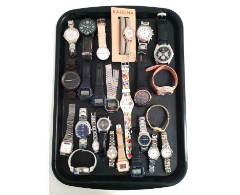 SELECTION OF LADIES AND GENTLEMEN'S WRISTWATCHESincluding Casio, Sekonda, Swatch, Accurist, Fossil, Limit, Rotary, Braun, Tav