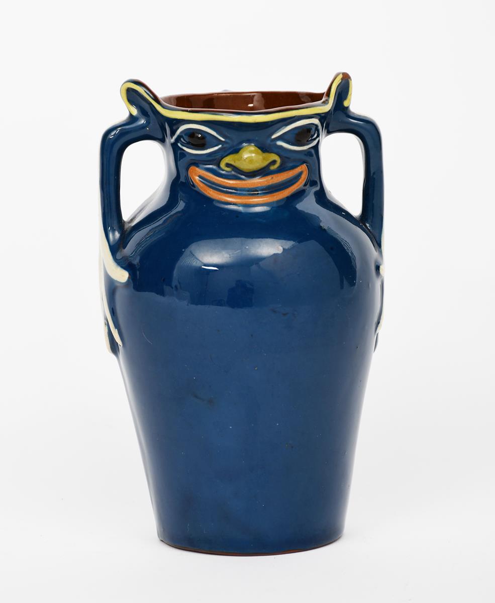 An Aller Vale pottery grotesque jug designed by Blanche Vulliamy, model