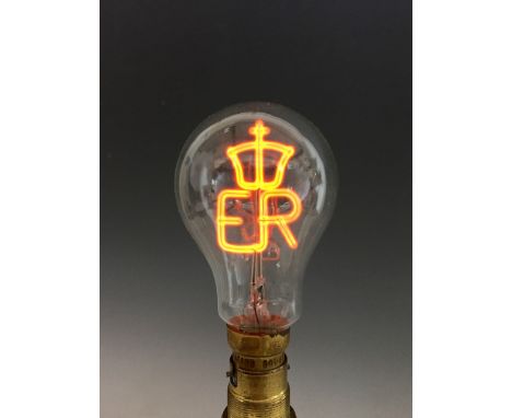 A 1953 Coronation souvenir light bulb