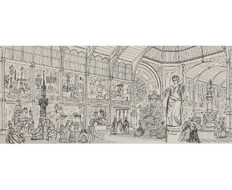 ▴ Edward Bawden RA (1903-1989) 'The Great Exhibition' Christmas card, designed for the Fellows of the Royal Society of Arts, 