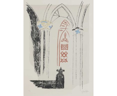▴ John Piper CH (1903-1992)'Llan-y-Blodwell, Shropshire' (Levinson 128)lithograph in colours, 1964, signed 'John Piper' in pe