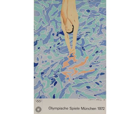 David Hockney OM CH RA (b.1937)'Olympische Spiele München 1972'offset lithograph in colours, from an open edition101 x 64cm, 