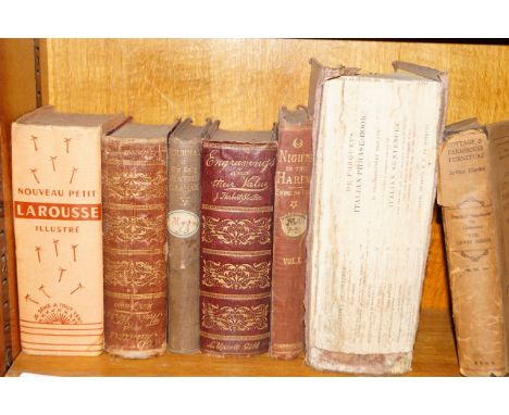 Various bound volumes, including Di Porquets Italian phrase book, Journal of the Lady Beatrix Graham, etc, (7).