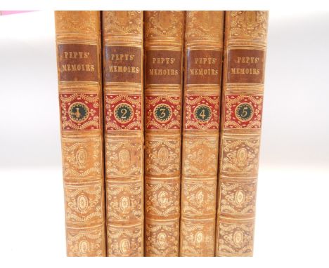 Richard Griffin (Lord Braybrooke).  Memoirs of Samuel Pepys Esq FRS. Secretary to the Admiralty in the Reign of Charles II an