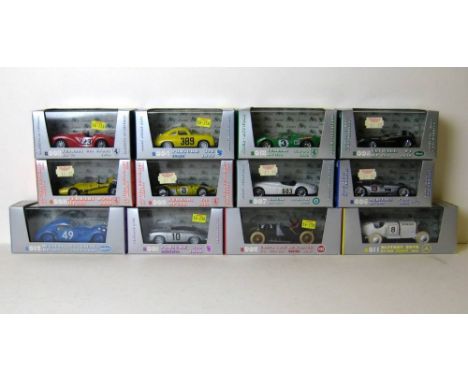 A quantity of Brumm scale models, comprising; a Porsche Coupe 1952, S004, a Vanwall HP285, 1958, S005, a Ferrari 813 Sport, H